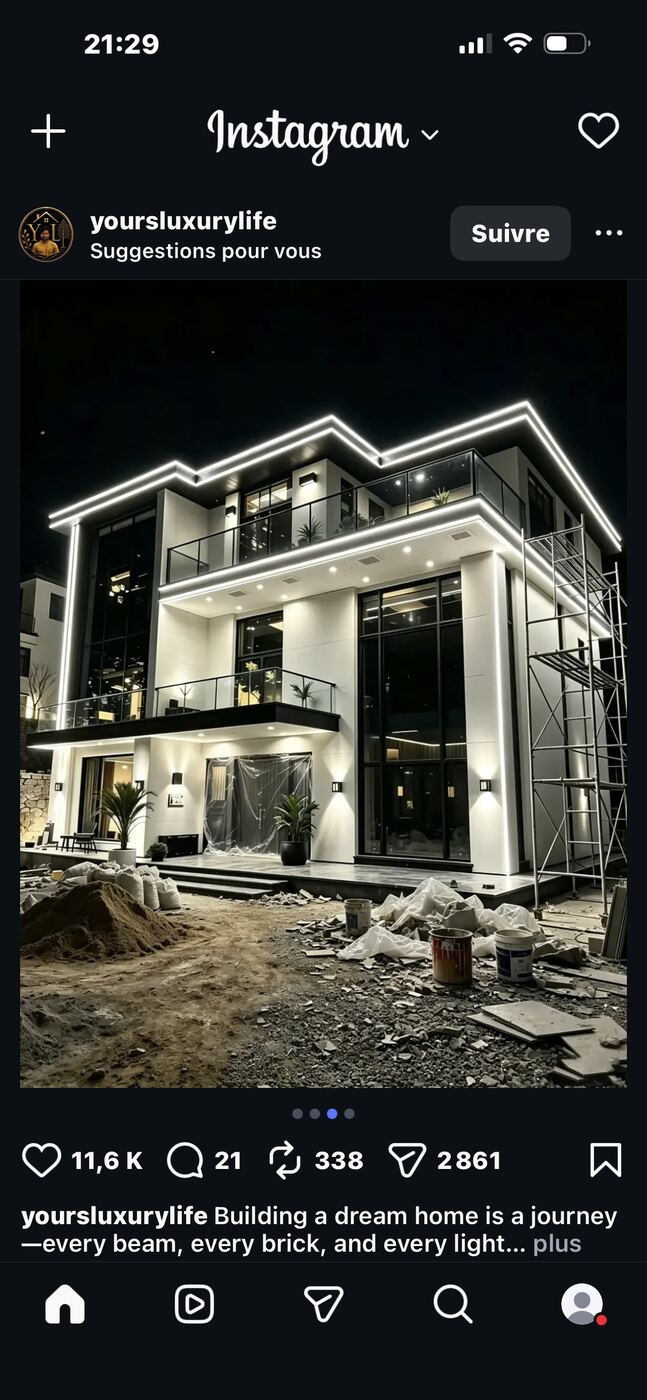 Villa en construction